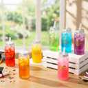 48 Pcs Graduation Plastic Cups with Lid and Straws Bulk 13.5 oz Class of 2026 Plastic Mason Jars Reusable Tumblers Graduation Gifts for Class of 2026 Congrats Grad Party Favors (Gold)