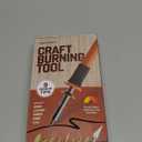 Craft Culture Wood Burning Tool Pen - Craft Burning Tools for Adults & Teens - Wood Burner Kit, Engraver, Carver, Pyrography, Woodburning - Includes 9 Premium Tips - Adjustable Temperature Control
