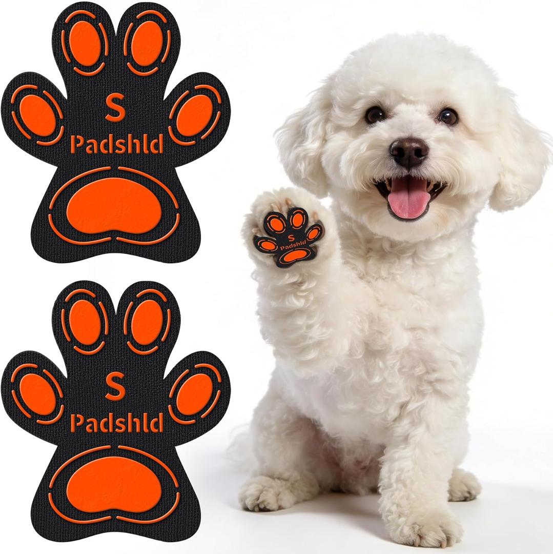 Anti Slip Dog Paw Pads for Senior Dogs - Paw Grips for Hardwood Floors, Enhanced Balance Traction Pads, Breathable Pet Paw Stickers Protectors for Dogs 7 Sets (28 Pcs) S