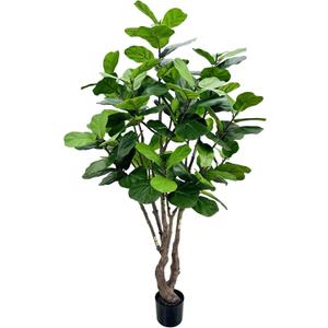 AfanD Artificial Fiddle Leaf Fig Tree 6ft Tall,Faux fig Tree Indoor Artificial Tree for Modern Home Office Living Room Floor Decor Indoor