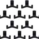 10pcs Tool Hooks Compatible with Lifetime Shed, ABS Plastic Garage Organization Tools Garden Tool Hooks Shed Organization Accessories (Black)
