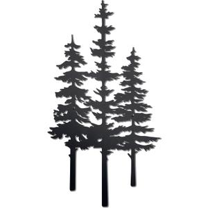 noxozoqm Metal Tree Wall Decor, Cabin Decor, Tree Decor, Rustic Wall Decor for Home Office Farmhouse Indoors and Outdoors Black