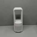 Desk Fan Bladeless, 120 Oscillating Fan Rechargeable, Quiet Fan with Night Light, Smart LED Touch Control, 4 Speed & 9H Timer, Small Table Fan, Auto Display Off, Ideal for Home, Office, Study Room