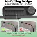 Upgraded Golf Cart Armrest with Cup Holder  Wide Comfort Pad, Universal Fit for EZGO, Club Car, Yamaha  Waterproof, Tool-Free Install, Fits 1" & 1.25" Square Tubes