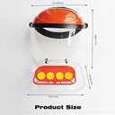 Hummingbird Feeder Helmet | Hands-Free Outdoor Observation Device | 4 Feeding Ports Design | Adjustable Headband | Lightweight & Durable PVC (red-2)