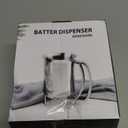 800ml Stainless Steel Pancake Batter Dispenser - Great for Baking,Cupcakes,Muffins-Cooking Crepes,Waffles- Easyflow Spout -Measuring Gauge in Mls and cups