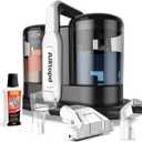 Portable Carpet & Upholstery Spot Cleaner Machine, Powerful Suction & Handheld Carpet Cleaner, Deep Stain Cleaning for Carpet, Car, Couches, Pets, with Carpet Cleaner Solution