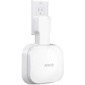 Wall Mount Holder for eero Pro 6e/Pro 6, No Messy Wires, Space Saving, Outlet Wall Bracket Only Compatible with eero Pro 6e/Pro 6 Mesh Wi-Fi System Router (1 Pack)