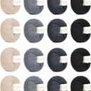 Coopay 16 Skeins Black Gray Yarns Set, Soft Acrylic Yarn for Crocheting, DK Light #3, 50g/1.76oz, Crochet Yarn for Knitting, Mercerized, Ideal for Dolls, Sscarves, Sweaters, Knitted Hats, Baby Blanket (Gray color family)