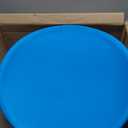 Sensory Spinning Chair for Autistic Kids, Sensory Room Must Haves Sensory Swivel Chair, Sit and Spin Autism Toys for Kids, Training Body Coordination, Metal Base, Non-Slip Design, Blue (round)