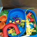 Toddler Water Table - Sensory Table for Kids with 28 Piece Sand Water Toy Set, Outdoor Water Play Table with Rain Shower Sprinkler, Summer Birthday Gift STEM Toy for Boys Girls Ages 3+