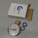 2-1/2" Water Pressure Test Gauge, 0-200 PSI, Red Max Pointer, 3/4" Female Hose Thread, Rust-Free Corrosion-Resistant Case, Brass Connector, for Home, Garden, RV, Indoor/Outdoor