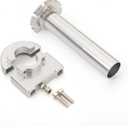 Motorcycle 7/8" Handle bar Hand Grips with Anodized CNC Quick Twist Throttle Tube Motorized Lever Control Fit for Most Scooter Sportbikes ATV for Kawasaki Honda Suzuki Yamaha Ducati (Sliver)