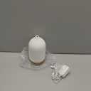 200ML Ceramic Essential Oil Diffuser - Ultrasonic Aromatherapy & Humidifier with 7-Color LED Lights, Auto Shut-Off, Wood Grain Base, 1H/3H/6H Timer | Scent for Home, Office, Yoga