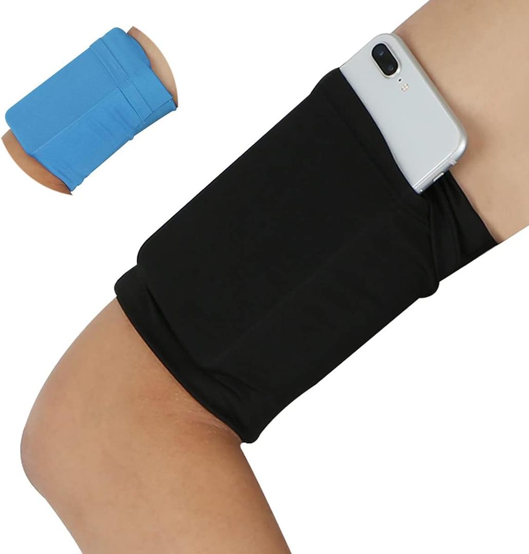 2pcs Small Fitness Cell Phone Armband Sleeve for Fitness Running Arm Band Pouch for Fitness Exercise Workout for iPhone 5 5S SE 6 6S 7 8 11 12 XS XR 13 Airpods Android Samsung Galaxy S5 S6 S7