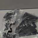 HOME MASTER HARDWARE Wood Gate Hardware Set - Heavy Duty 8" Decorative Strap Hinges and Spring Loaded Latch Kit with Screws for Outdoor Fence Swing Gate Black Finish