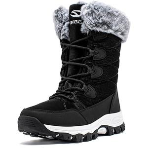 HOBIBEAR Women's Waterproof Winter Snow Boots Lightweight Warm Faux Fur Lined Mid-Calf Booties 8