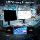2 Pack Magnetic 23.6 Inch Computer Privacy Screen for Monitor 16:9 Aspect Ratio, Anti-Glare Blue Light Computer Monitor Privacy Shield, Removable Anti-Spy Screen Protector