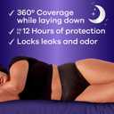 Always Discreet Night, Reimagined Adult Diapers for Women, Extended Overnight Absorbency Incontinence and Postpartum Underwear Size L, 360 Degree Coverage While Laying Down, 48 Count