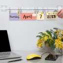 Flip Calendar Bulletin Board Set with Holder Includes 54 Date Cards Back to School Calendar Bulletin Board for Classroom Home Wall Chalkboard Decor(Star and Moon)