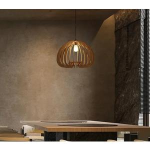 Farmhouse Pendant Pendant Light, Wood Hanging Light Fixture for Kitchen Island, Foyer, Hallway, Bedroom and Entryway