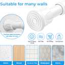 4 Pack Tension Rods for Windows 28 to 48 inch, Adjustable Curtain Rods No Drilling Spring Rods Extendable Pressure DIY Tension Rod for Window Closet Kitchen, White