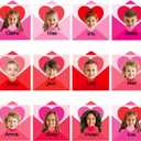 2 x 60pcs Valentine's Day Theme DIY Cutouts Heart Envelope Bulletin Board Decoration Set Envelope Paper Cut-Outs Classroom Decor for Valentines Classroom DIY Photo Craft Party School Wall Door Supplies