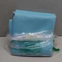 NICETOWN 2 Pieces Privacy Thick Outdoor Curtainss for Patio, Waterproof Window Treatment Detachable Sticky Tab Top Room Darkening Vertical Drapes for Bathroom/Pool, 52 by 84 Inch, Teal Blue