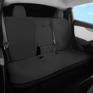 TOPABYTE Rear Seat Cushion for Tesla Model Y Juniper 2020-2026 Car Back Seat Cover Soft and Non-Slip Car Seat Bottom Protector for Model Y Launch Series Accessories, Black