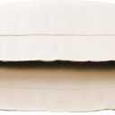 Carressa Linen 100% Egyptian Cotton Pillow Shams - 1000 Thread Count Pack of 2 Ivory Pillow Shams, 20 x 30 Cushion Cover, Super Soft Decorative Pillow Cover, Cooling Pillow Sham (Envelope Closure) (30" x 20" (Pack of 1), Ivory Cream)