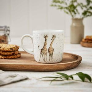 Portmeirion Wrendale Designs First Kiss Mug | 11 Ounce Coffee Mug with Giraffe Design for Tea, Coffee and Hot Cocoa | Made from Fine Bone China | Microwave and Dishwasher Safe