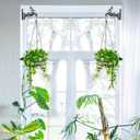 2-Pack Hanging Planters for Indoor Plants - Heavy Duty Metal Plant Hanger Indoor with 3 Chains and Hooks Aesthetic Hanging Plant Holder for an Instant Gardening Decor