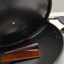 Carbon Steel Wok, 13-Inch, Pre-Seasoned, Non-Stick, with Lid and Spatula, Flat Bottom, Ideal for Stovetop Cooking