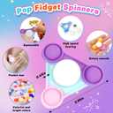48PCS Pop Fidget Spinners - Colorful Party Favors for Kids -Fidget Spinners Bulk-Sensory Toys for Stress Relief and Anxiety - Classroom Prizes,Goodie Bag Stuffers