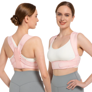 Posture Corrector for Women and Men, Adjustable Upper Back Brace for Clavicle Support and Providing Pain Relief from Neck, Shoulder, and Upper Back M/L