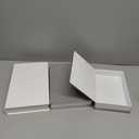 Tioncy 3 Pcs Fake Book Box Neutral Linen Book Box Decorative Faux Prop Storage for Farmhouse Home Decor shelf Table Card Photo DIY Keepsake Gift(Multi Sizes,Gray Tone)