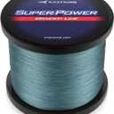 KastKing SuperPower Braided Fishing Line - Abrasion Resistant Braided Lines  Incredible Superline  Zero Stretch  Smaller Diameter  A Must-Have! (15lb(500 Yds), X4-Low-Vis Gray)