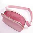 Cross Body Fanny Pack for Women,Fashion Waist Packs Crossbody Bags,Belt Bag with Adjustable Strap - Peach