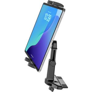 Car CD Slot Mount Tablet Holder with Adjustable Arm, Universal 360 Rotation Truck CD Player Tablet Holder for 4-13" iPad Pro Air Mini, Phone, Galaxy Z Fold, Fire HD