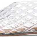 Molozoey Jelly Mesh Ballet Flats - Comfortable Clear Jelly Shoes, Adult Women's Closed Toe Flats Sandals Size 8