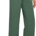 G4Free Yoga Pants Women Wide Leg Pants with Pockets High Waist Stretch Dress Casual Sweatpants Petite/Regular/Tall (Large, Dark Forest Green)