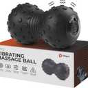Lifepro 4-Speed Vibrating Massage Ball - Peanut Massager and Vibrating Foam Roller for Fitness, Mobility, and Relaxation - Compact and Portable Design (One Size)