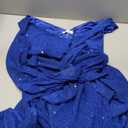 BeryLove Sequin Formal Wedding Guest Prom Cocktail Party Long Ruffle Dresses Sparkly Evening Mother of The Bride Dress, X