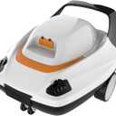 Cordless Robotic Pool Cleaner, 80Mins Automatic Pool Vacuum with Self-Parking, Ideal for Above Ground Flat Pools up to 40Feet/860 Sq.ft, Black