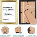 LaVie Home 5x7 Picture Frames (12 Pack, Gold) Simple Designed Photo Frame with High Definition Glass for Wall Mount & Table Top Display, Set of 12 Classic Collection