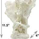 Blue Ribbon EE-1765 Exotic Environments Lettuce Coral Aquarium Ornament, White