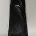 NTYNTY Ponytail Extension – 16” Claw Clip in Ponytail Hair Extensions Natural Soft Synthetic High Pony Tail Hairpieces for Women, Black