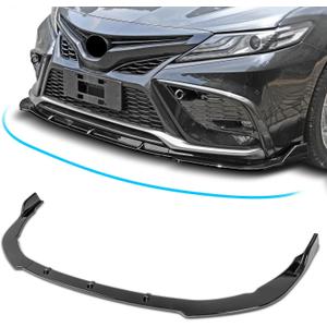 Archaic Front Bumper Lip Spoiler Compatible for 2018 2019 2020 Toyota Camry Sport [SE,XSE,TRD,SE Nightshade], Splitter Under Chin Spoiler Body Kit Camry Accessories