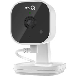 myQ Indoor Plug-in Security Camera Gen 2 2K Smart Wi-Fi Camera with Night Vision, Baby and Pet Monitor, Motion Detection and Alerts, 2-Way Audio & App Control