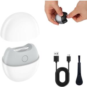 3 in 1 Automatic Electric Nail Clipper, 2026 New Automatic Nail Trimmer with Light and Nail Scraps Storage, echargeable Electric Nail File,Electric Toenail Clippers for Seniors Adults(White)